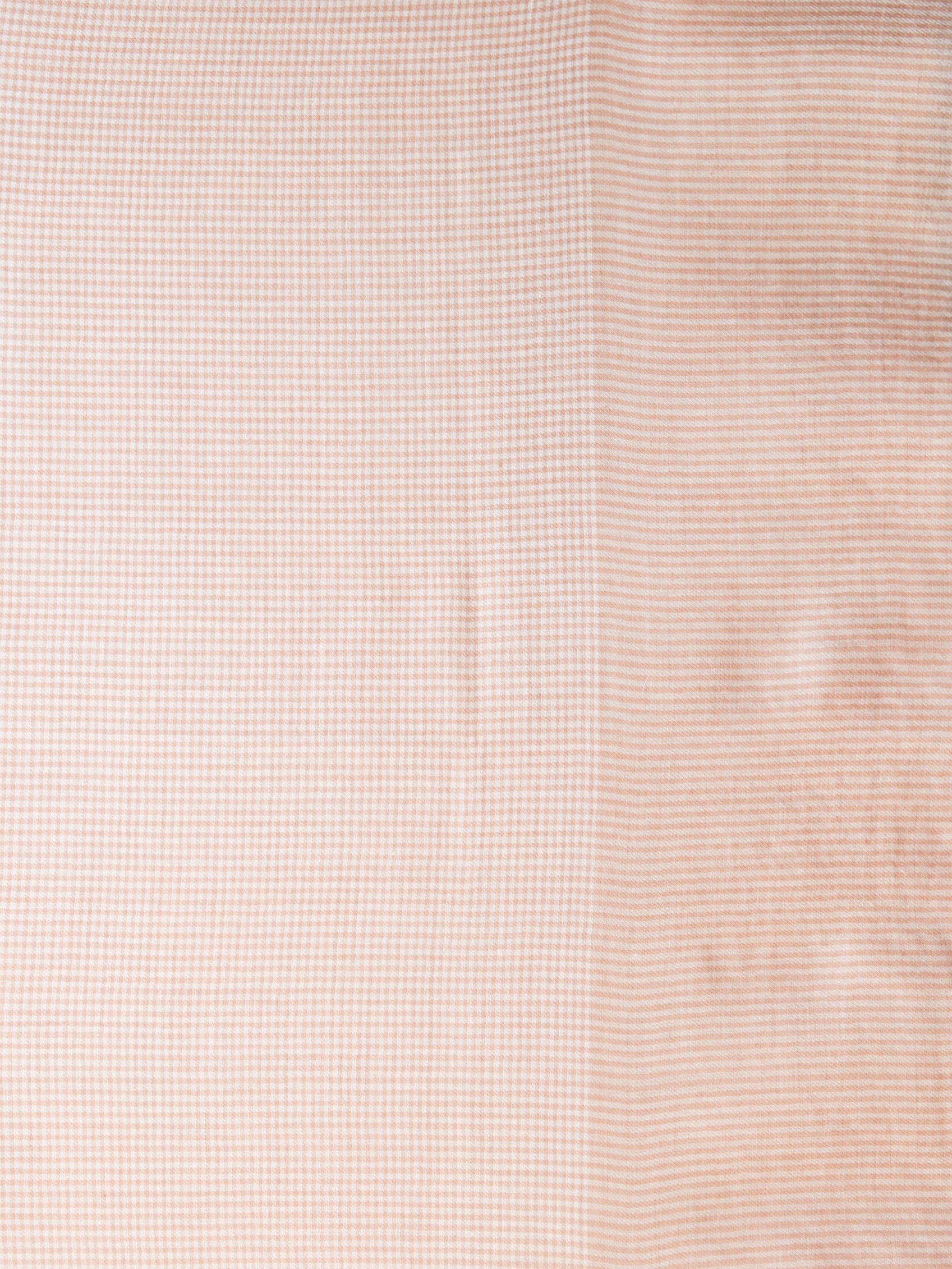 ASVA Handwoven Beige Semi-Pashmina with micro checks Pattern