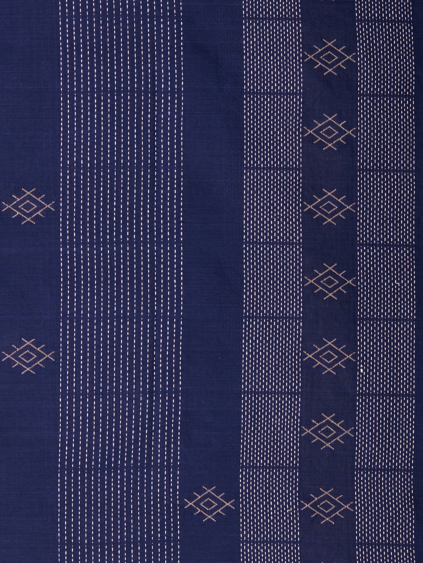 ASVA Handwoven Cotton woven  Scarf for Women | Blue & White