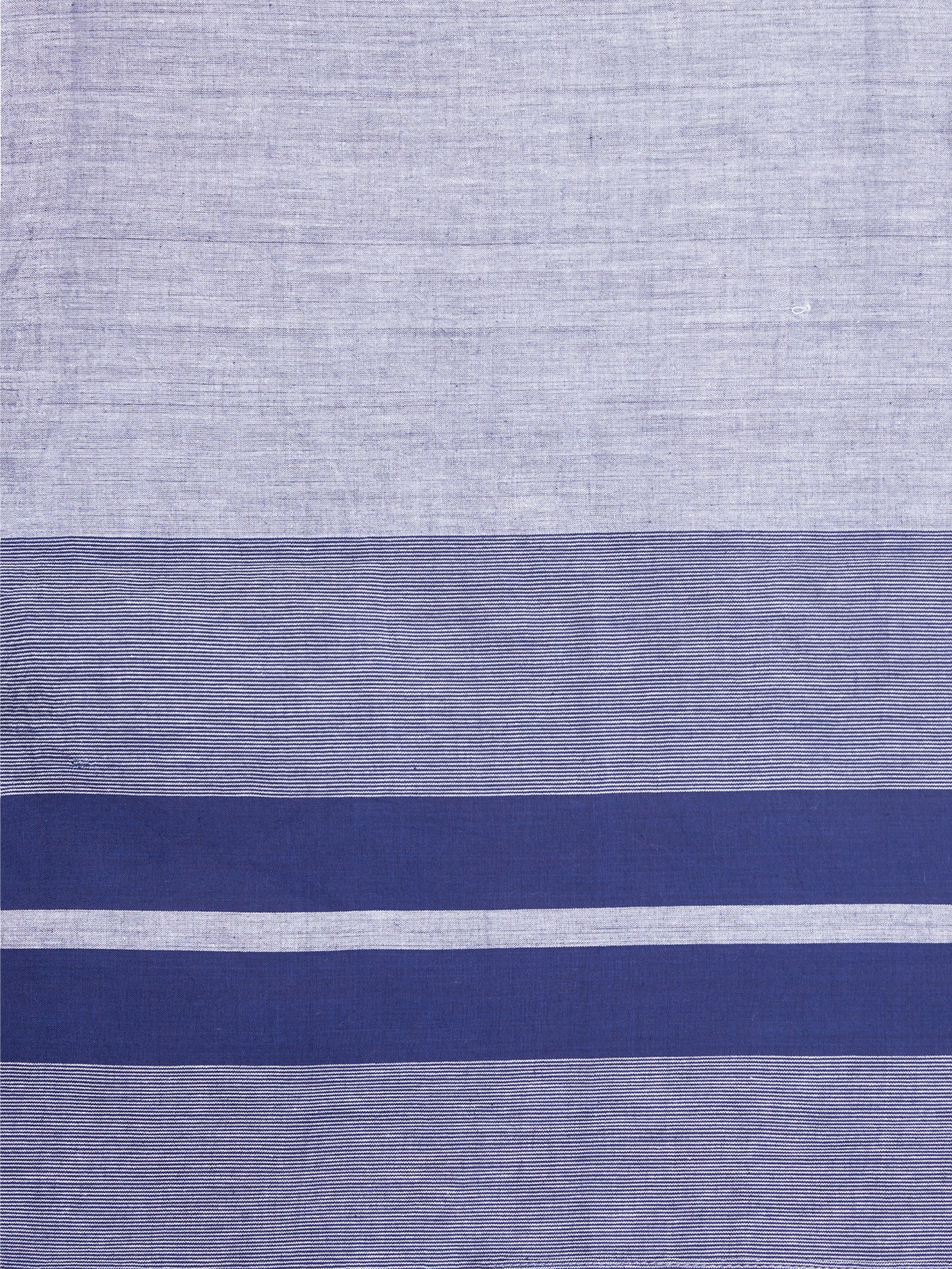 ASVA Handwoven Navy & Green Woven Cotton Scarf for Women