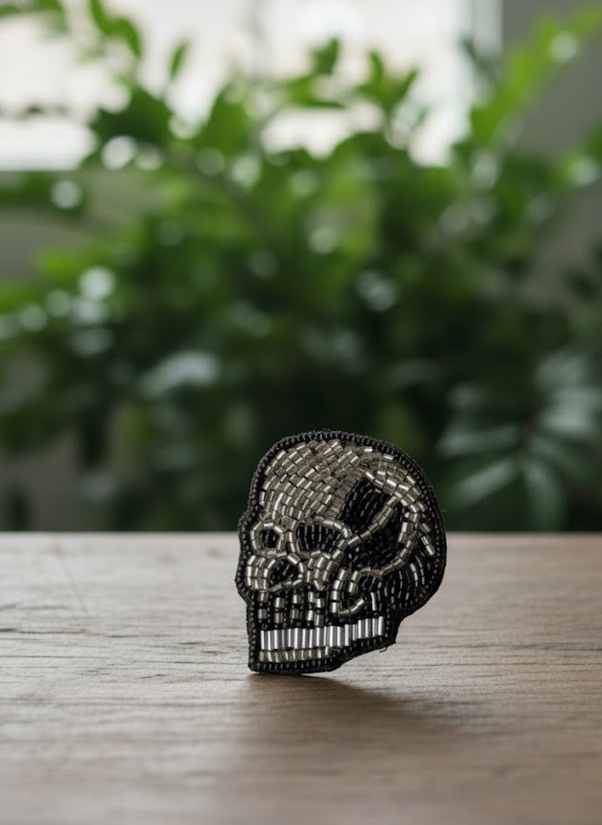 Gothic Skull Brooch