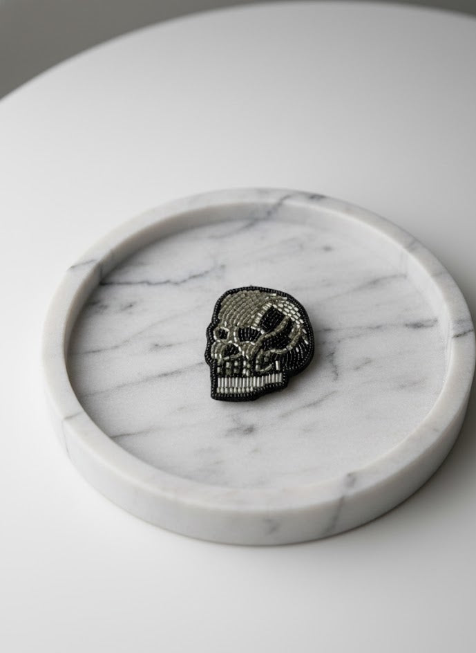 Gothic Skull Brooch