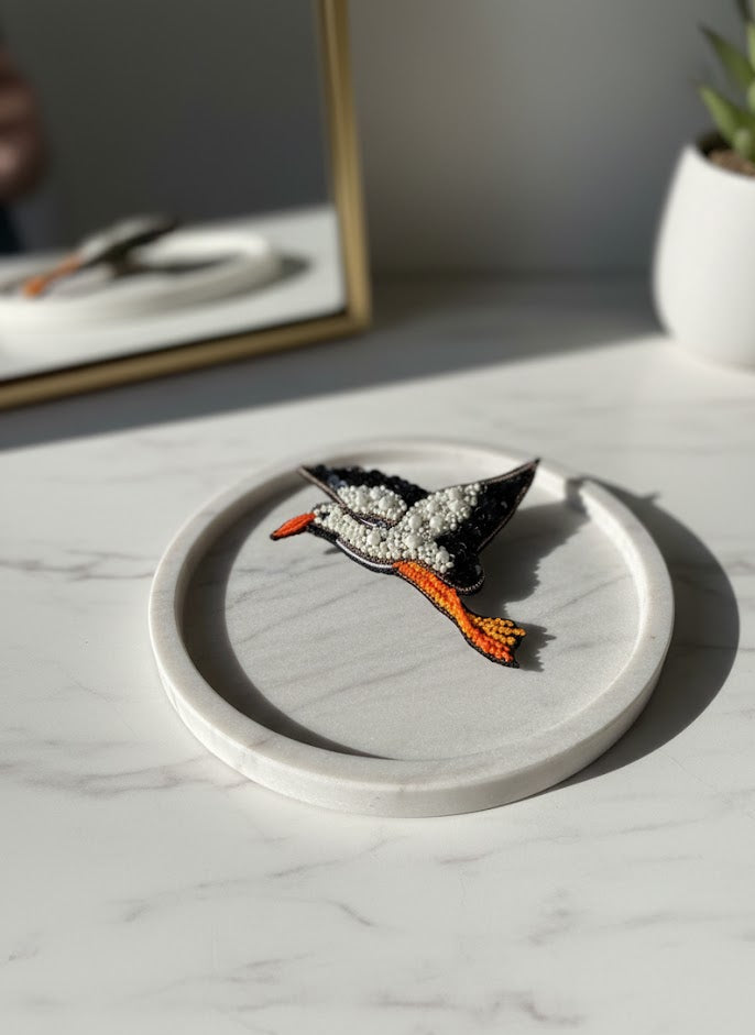 Pink Elegance Flamingo Brooch